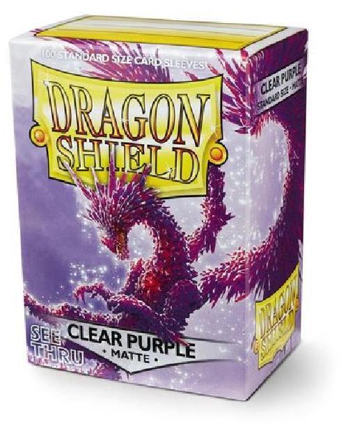 Dragon Shield Clear Purple Matte Standard x 100 Dragon Shield Clear Purple Matte Standard x 100